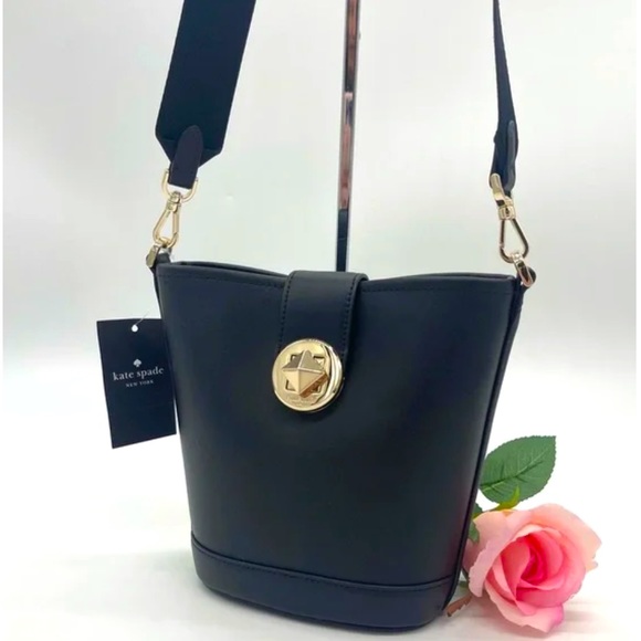 Kate Spade Audrey Mini Crossbody Bucket Bag KISS TURN LOCK MSRP: $329 NWT - Picture 1 of 14